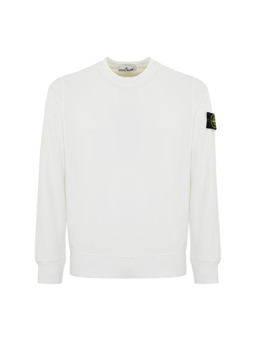 Felpa 6100044 in cotone White STONE ISLAND | 6100044S0051V0001